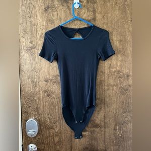American Eagle Body Suit with open back, Size Small, Navy